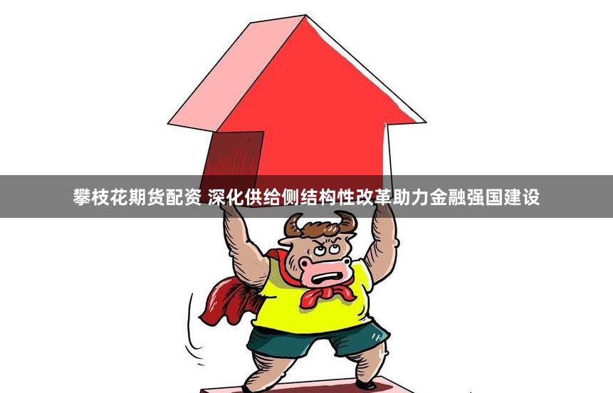 攀枝花期货配资 深化供给侧结构性改革助力金融强国建设